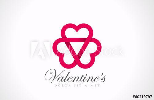 Love Triangle Logo - Logo Three Looped Hearts - Love triangle. Infinite loving - Buy this ...