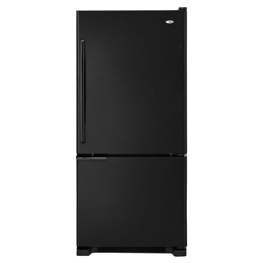 Amana Fridge Logo - Amana 18.7 Cu. Ft. Bottom Freezer Refrigerator In Black ABB1921BRB