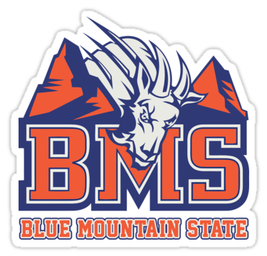 Blue Mountain State Logo - BMS - Blue Mountain State' Sticker by crawler-arts in 2018 | Decals ...