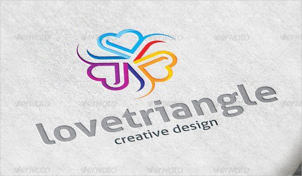 Love Triangle Logo - 21+ Triangle Logo Design - Free & Premium PSD Vector EPS Downloads