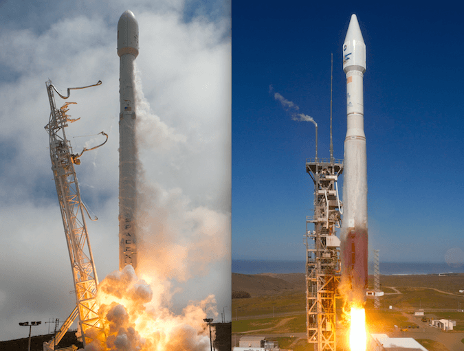 NASA Falcon 9 Logo - SpaceX, ULA win NASA contracts to launch Earth observation