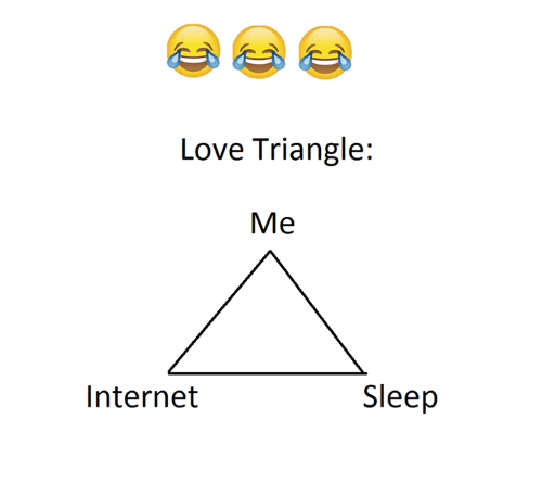 Love Triangle Logo - Love Triangle Me Sleep Internet. Meme on ME.ME