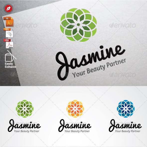 Jasmine Logo - Jasmine Logo Template from GraphicRiver