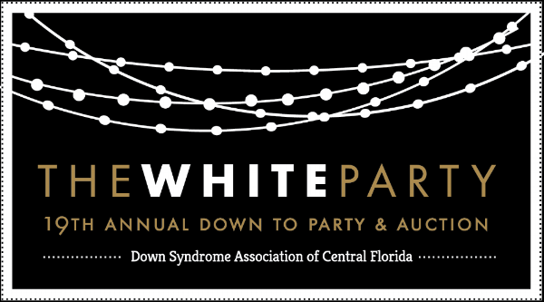 White Party Logo - Down Syndrome Association of Central Florida