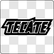 Tecate Logo - Tecate Word Logo Decal