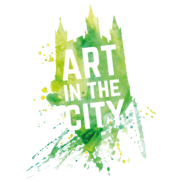 The City Logo - Art In The City Logo White