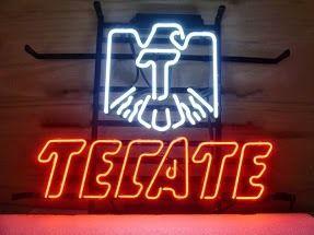 Tecate Logo - China Tecate Logo Bar Classic Neon Light Sign Real Glass Tube