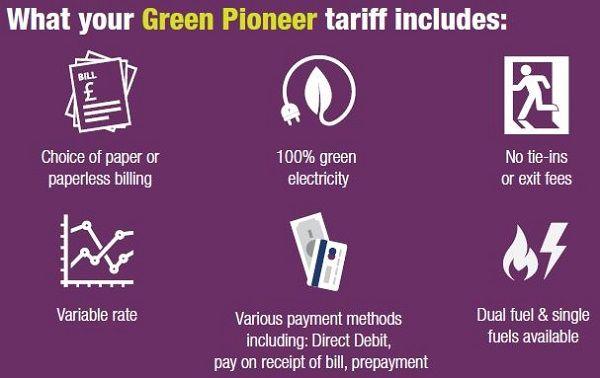 Green Pioneer Logo - Green Energy Suppliers