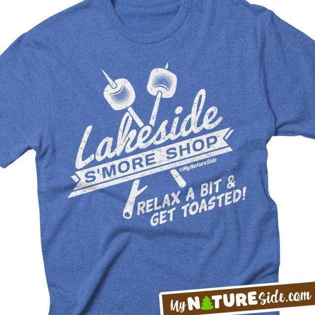 Household Goods Clothing and Apparel Logo - Lakeside Lake Girl S'mores Smore Shop Apparel Shirt Tshirt Lake ...