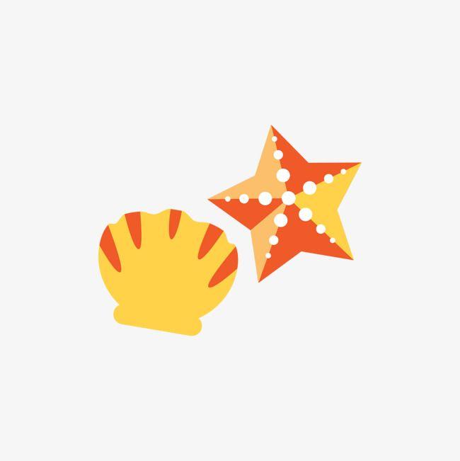 Red and Yellow Seashell Logo - Red And Yellow Shells And Starfish, Red, Yellow, Shell PNG and ...