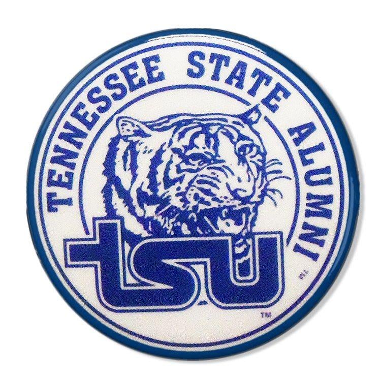 Tennessee State University Logo - Tennessee State University Alumni Mascot Button College Crib