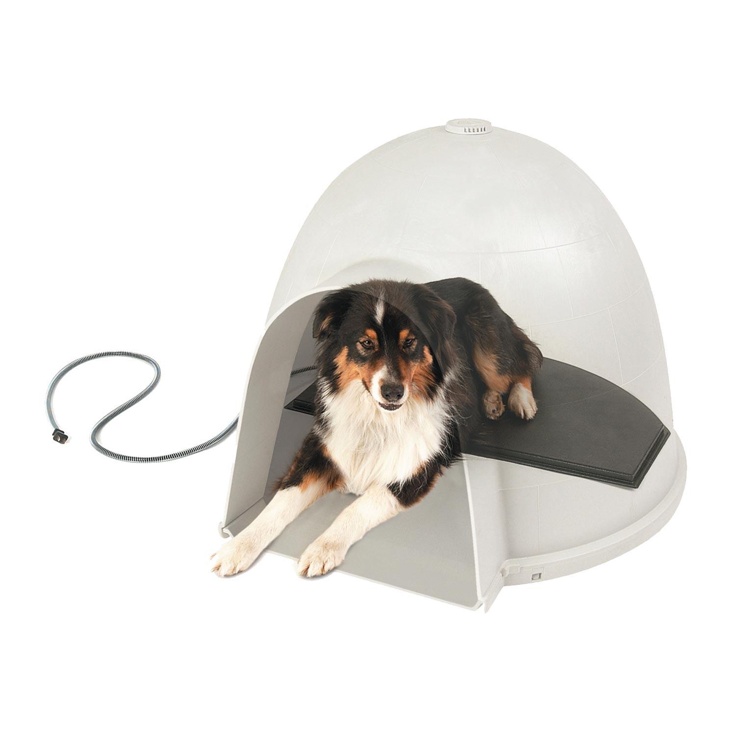 Igloo Dogs Logo - Amazon.com : K&H Pet Products Lectro-Kennel Igloo Style Outdoor ...