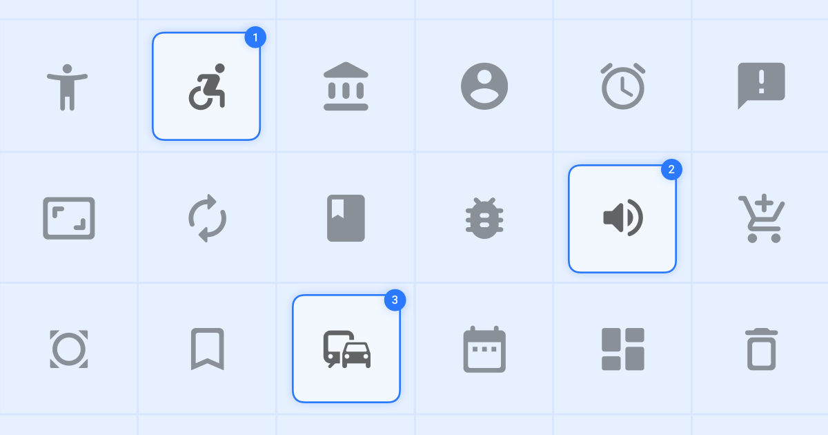 Name and 3 Blue People Icon Logo - Icons - Material Design