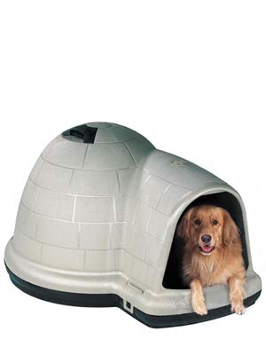 Igloo Dogs Logo - Amazon.com : Petmate Indigo Dog House All-Weather Protection Taupe ...