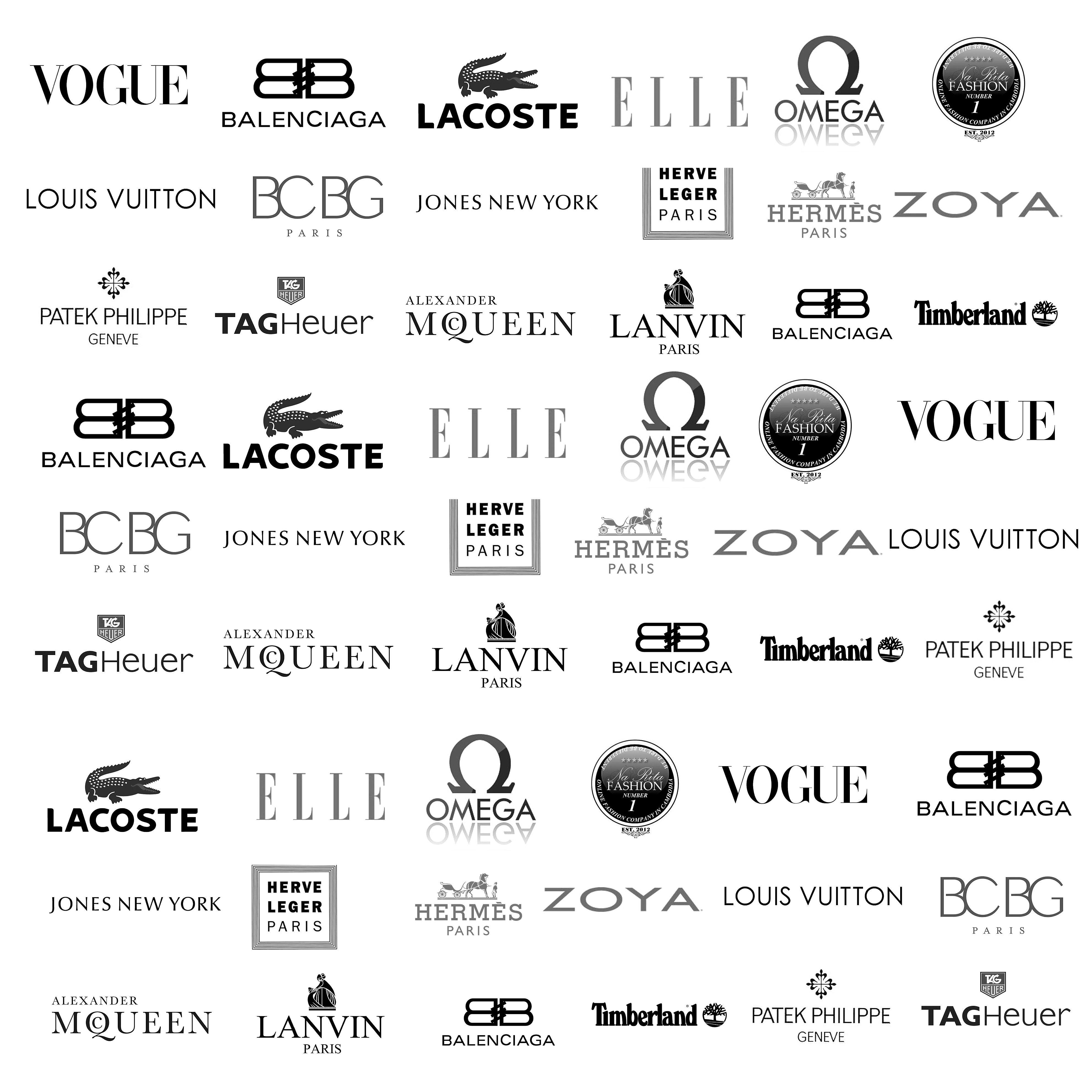 Best Fashion Brands Logos