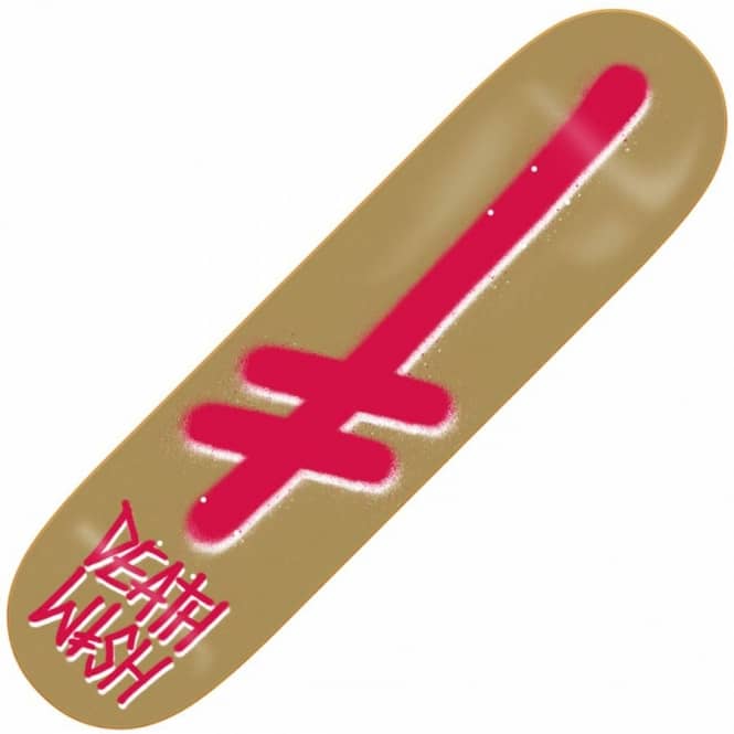 Red Gold Logo - Deathwish Skateboards Deathwish Gang Logo Red Gold Skateboard Deck