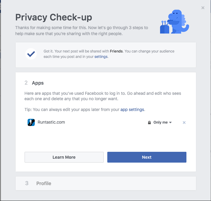 Name and 3 Blue People Icon Logo - The Complete Guide to Facebook Privacy Settings - Techlicious