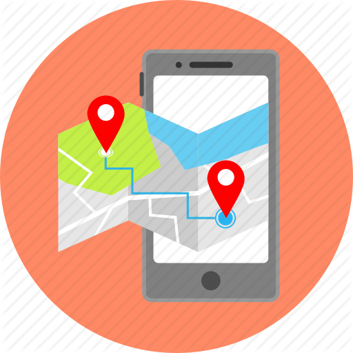 GPS App Logo - Arrow, gps, location, map, mobile app, navigation, pointer icon