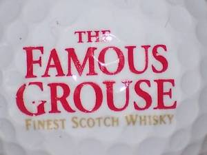 Red Gold Logo - 1) FAMOUS GROUSE WHISKY (RED GOLD) LOGO GOLF BALL