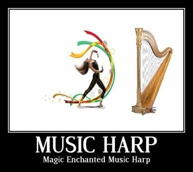 Harps Marketplace Logo - Second Life Marketplace Enchanted Music Harp