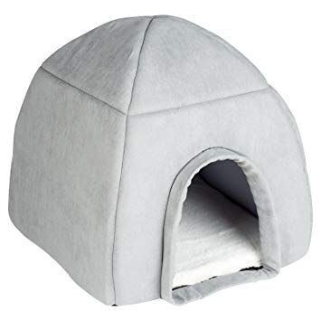 Igloo Dogs Logo - Me & My Large Grey Igloo Pet Bed: Amazon.co.uk: Pet Supplies