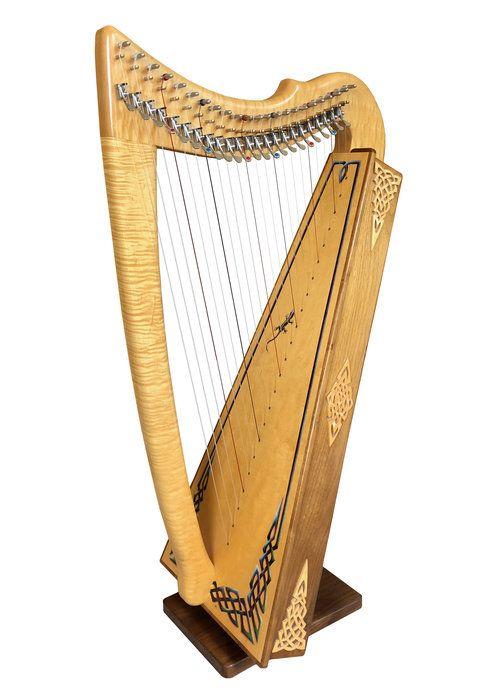 Harps Marketplace Logo - Rees Morgan Meadow 23 String Concert Lever Harp