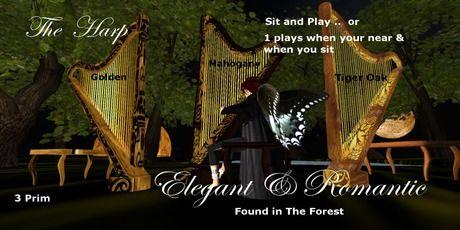 Harps Marketplace Logo - Second Life Marketplace - The Elegant Harp Collection ( 3 Harps ...