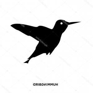 White Hummingbird Logo - Stock Illustration Silhouette Of A Hummingbird Logo