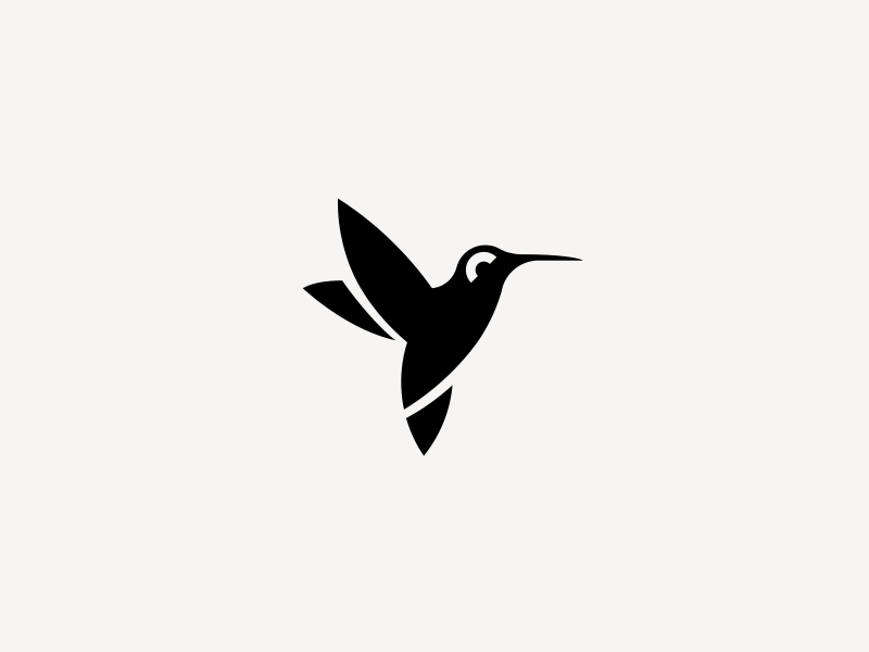 White Hummingbird Logo - Hummingbird. Flat line icons. Hummingbird, Logo design