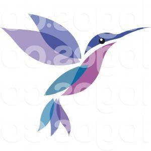White Hummingbird Logo - Free Clipart Of A Black And White Hummingbird Silhouette