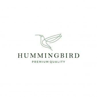 White Hummingbird Logo - Hummingbird Icon