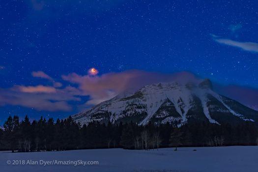 Red Moon Mountain Logo - Red Moon Over the Rockies – The Amazing Sky