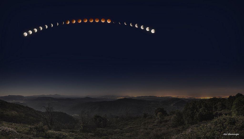Red Moon Mountain Logo - Lunar Eclipse from Palomar Mountain with Blood Moon. | Flickr