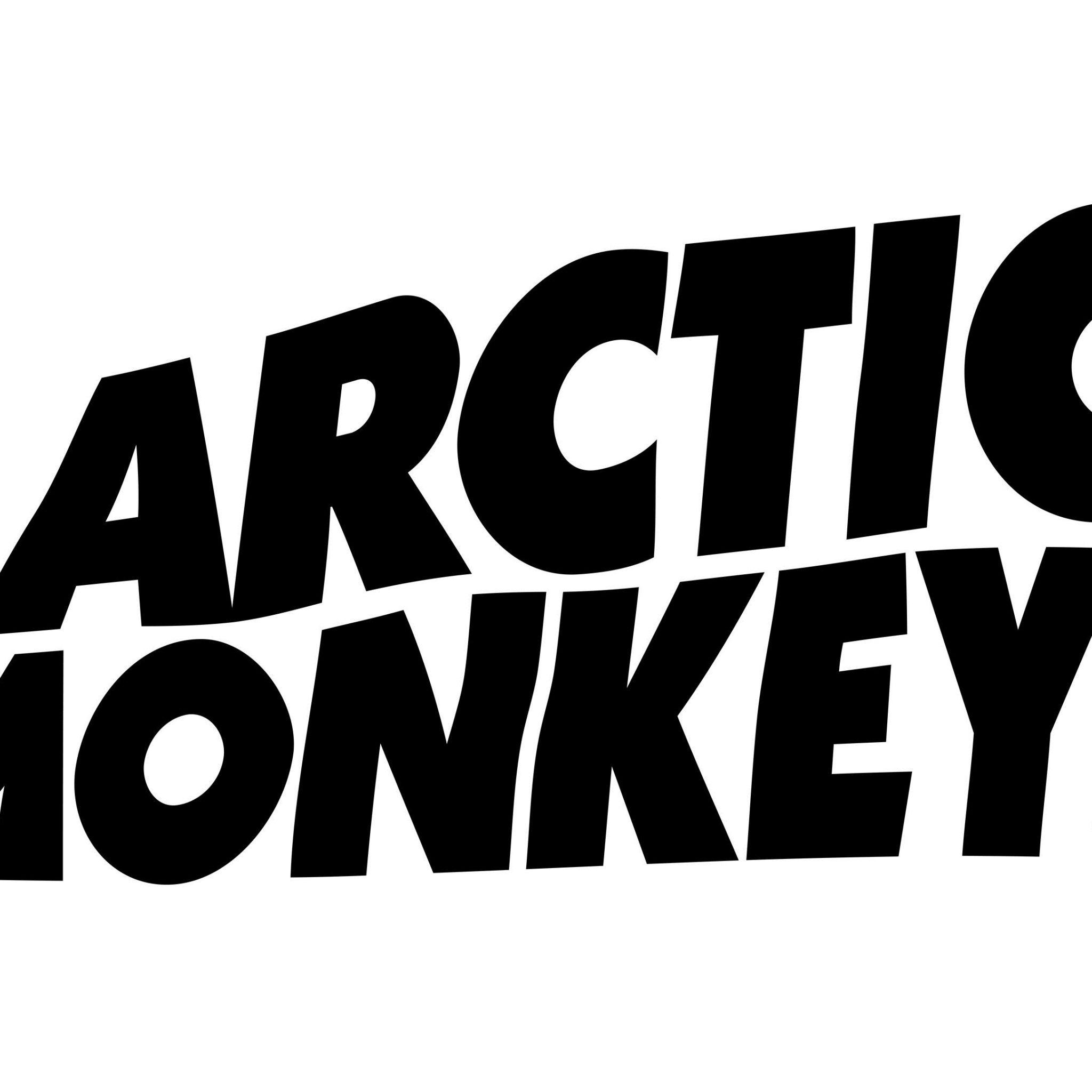 Arctic Monkeys Black and White Logo - Arctic Monkeys Logo Wallpaper In Black And White | PaperPull