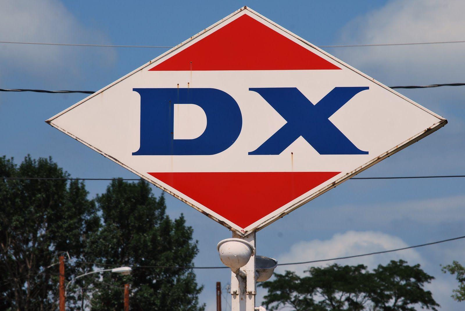 Red Gas Station Logo - A DX station sign. Vintage Gas Station Signs. Gas station