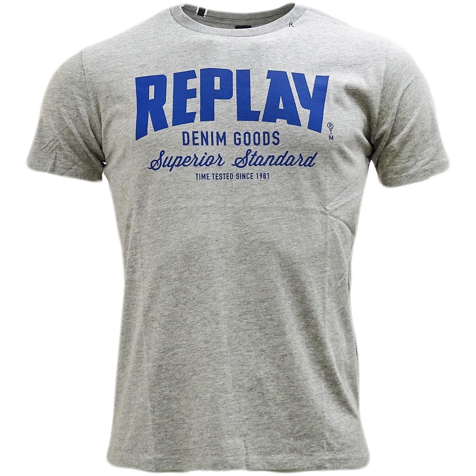 Replay Logo - Replay With 'Replay Logo' T-Shirt - M3481 | eBay