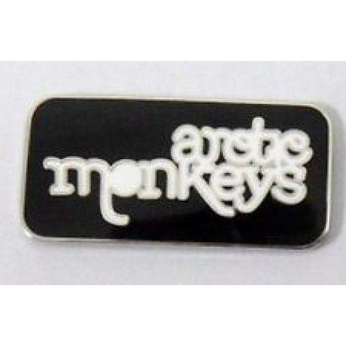 Arctic Monkeys Black and White Logo - Arctic Monkeys, Enamel Badge