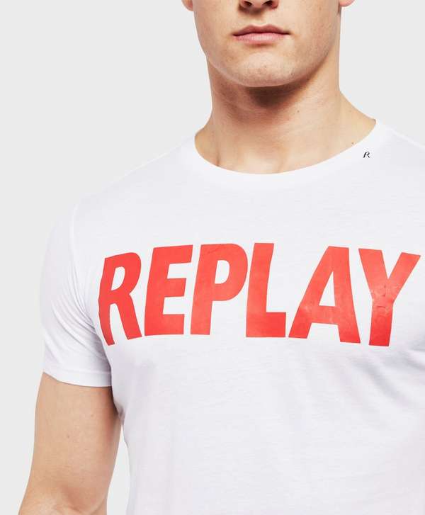 Replay Logo - Replay Logo Short Sleeve T-Shirt | scotts Menswear