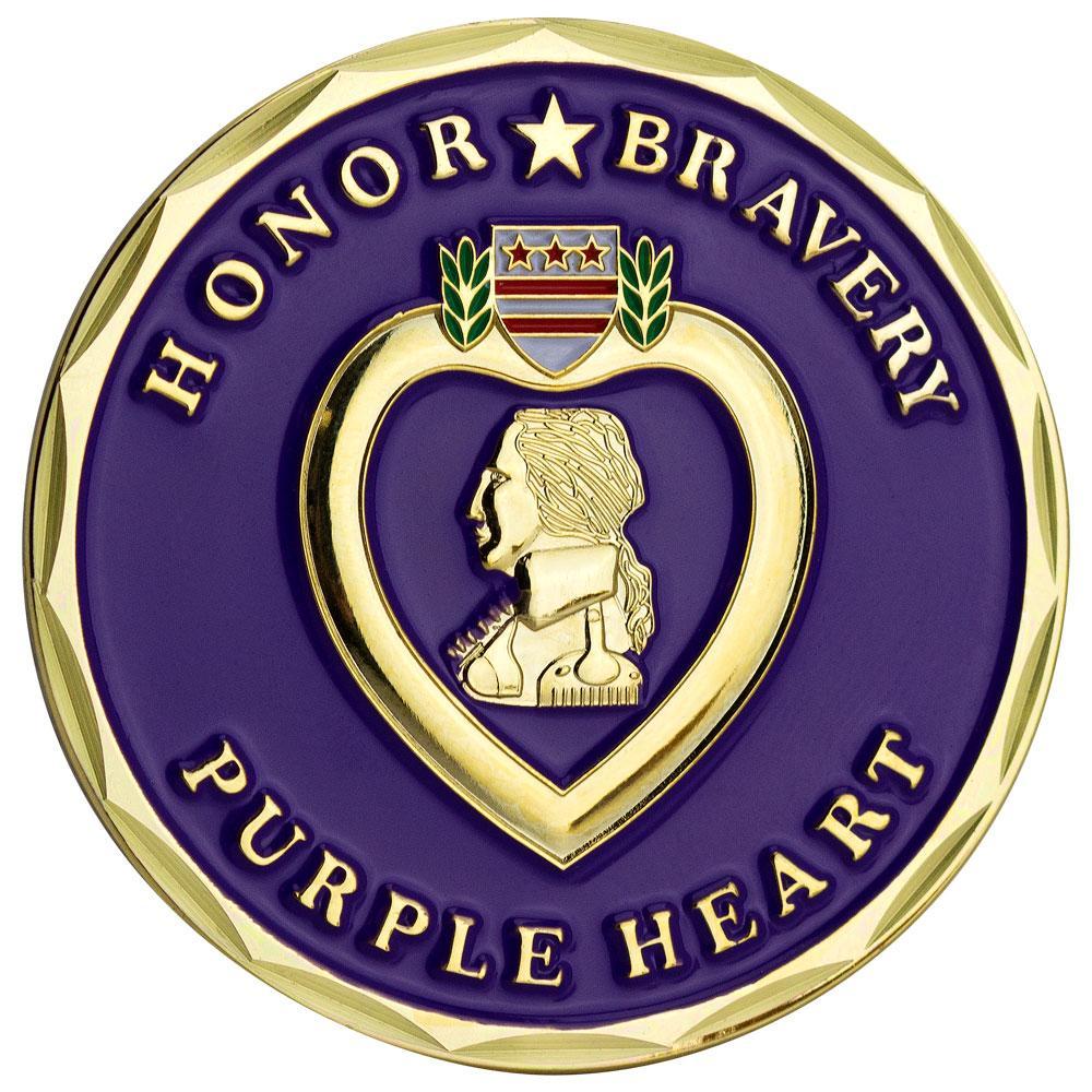 Purple Heart Logo - Purple Heart Coin - Honor and Bravery | USAMM