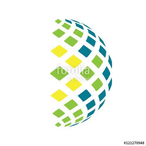 Half Globe Logo - Half Globe Tech Stock Image And Royalty Free Vector Files