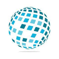 Half Globe Logo - half Globe
