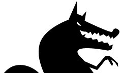 Big Bad Wolf Black and White Logo - LogoDix