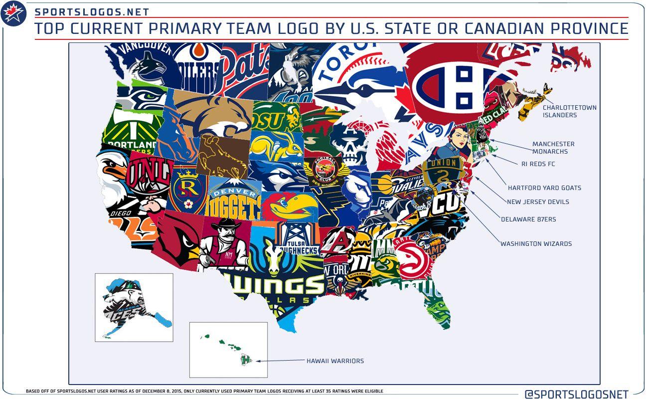 Best and Worst Logo - Best, Worst Sports Logo For Each U.S. State and Canadian Province