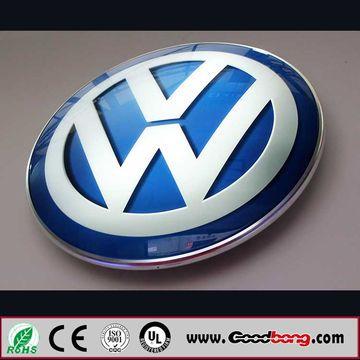 Professional Car Logo - Professional manufacture outdoor 3D metal vacuum name brands LED car