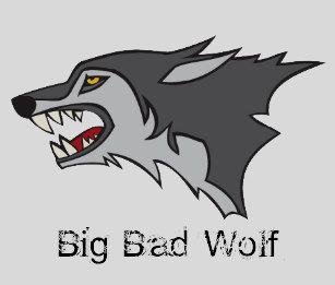 Big Bad Wolf Black and White Logo - Big Bad Wolf Clothing - Apparel, Shoes & More | Zazzle UK