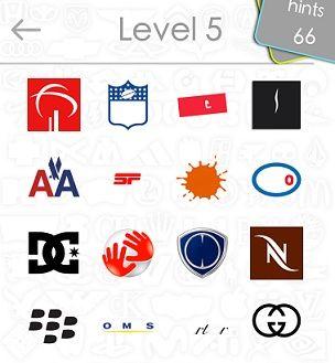 White with Black Square Logo - Logo Collection: Logo Quiz Answers Level 2