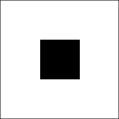 Black and White Squares Logo - Sierpinski Fractals