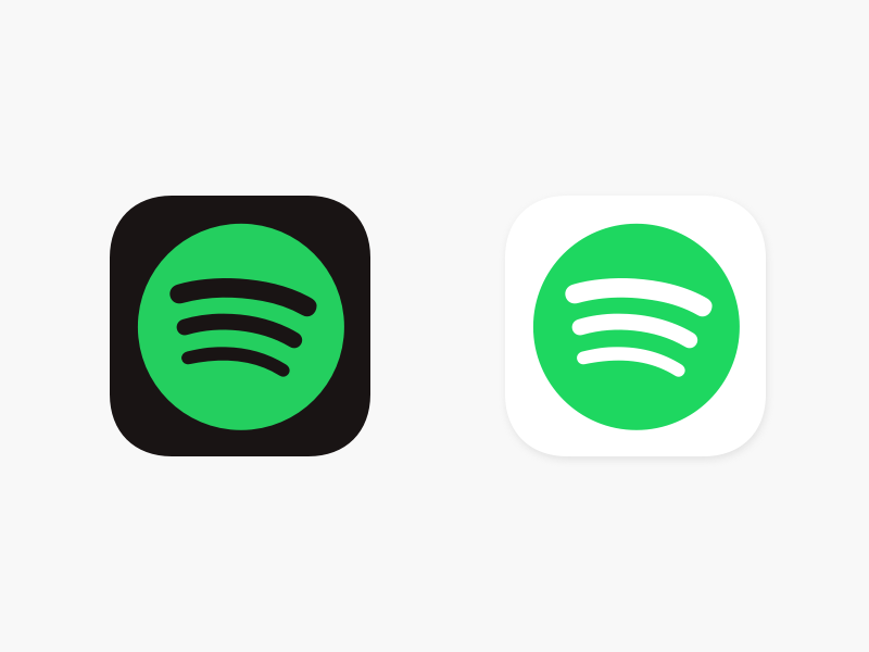 Spotify App Logo - Spotify Light / Dark App Icon (Freebie) by Toye | Dribbble | Dribbble