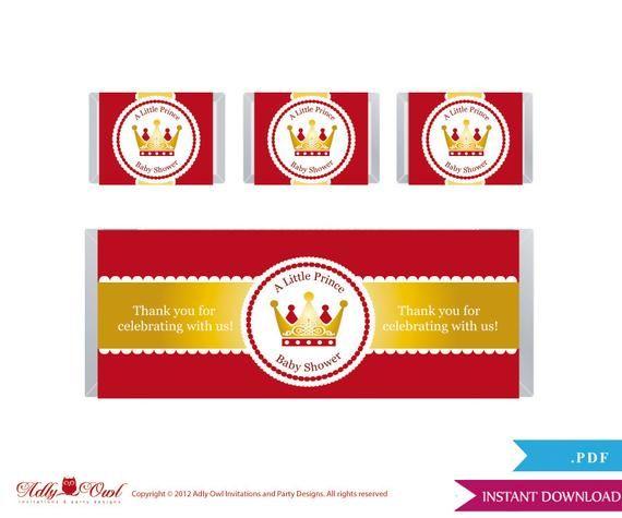 Bar with Red Crown Logo - Royal Prince Chocolate Bar Wrapper and Nuggets Candy Wrapper | Etsy