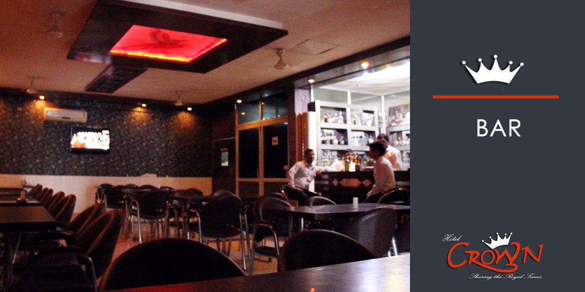 Bar with Red Crown Logo - Red Eagle Bar | Hotel Crown, Kurukshetra